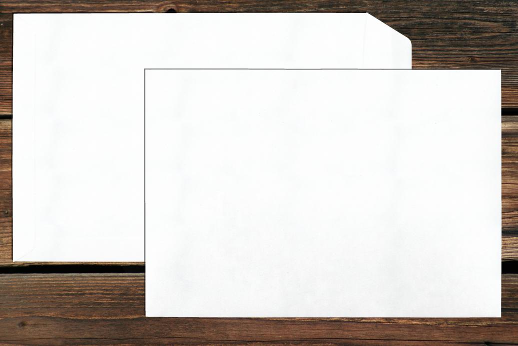 Versandtaschen 220x312 mm Nassklebend Naturweiß 120 g/qm